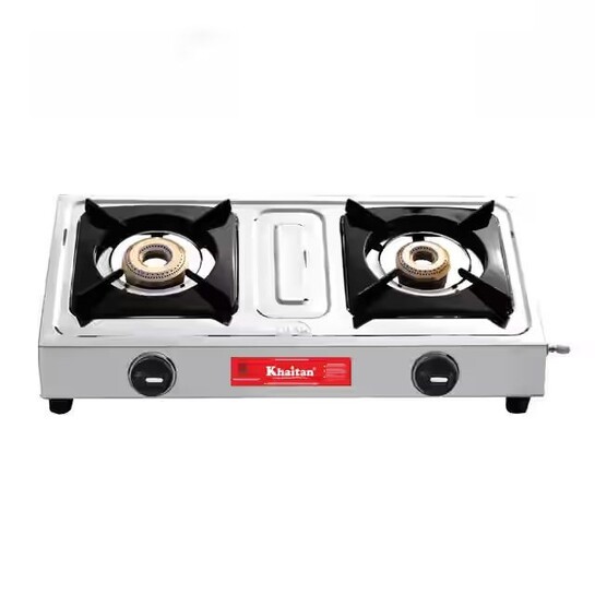 Zepto - Khaitan 2 Burner Classic Stainless Steel Manual Gas Stove(location specific)