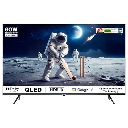 Blaupunkt 126 cm (50 inches) Quantum Dot Series 4K Ultra HD QLED Google TV 50QD7010 (Black)
