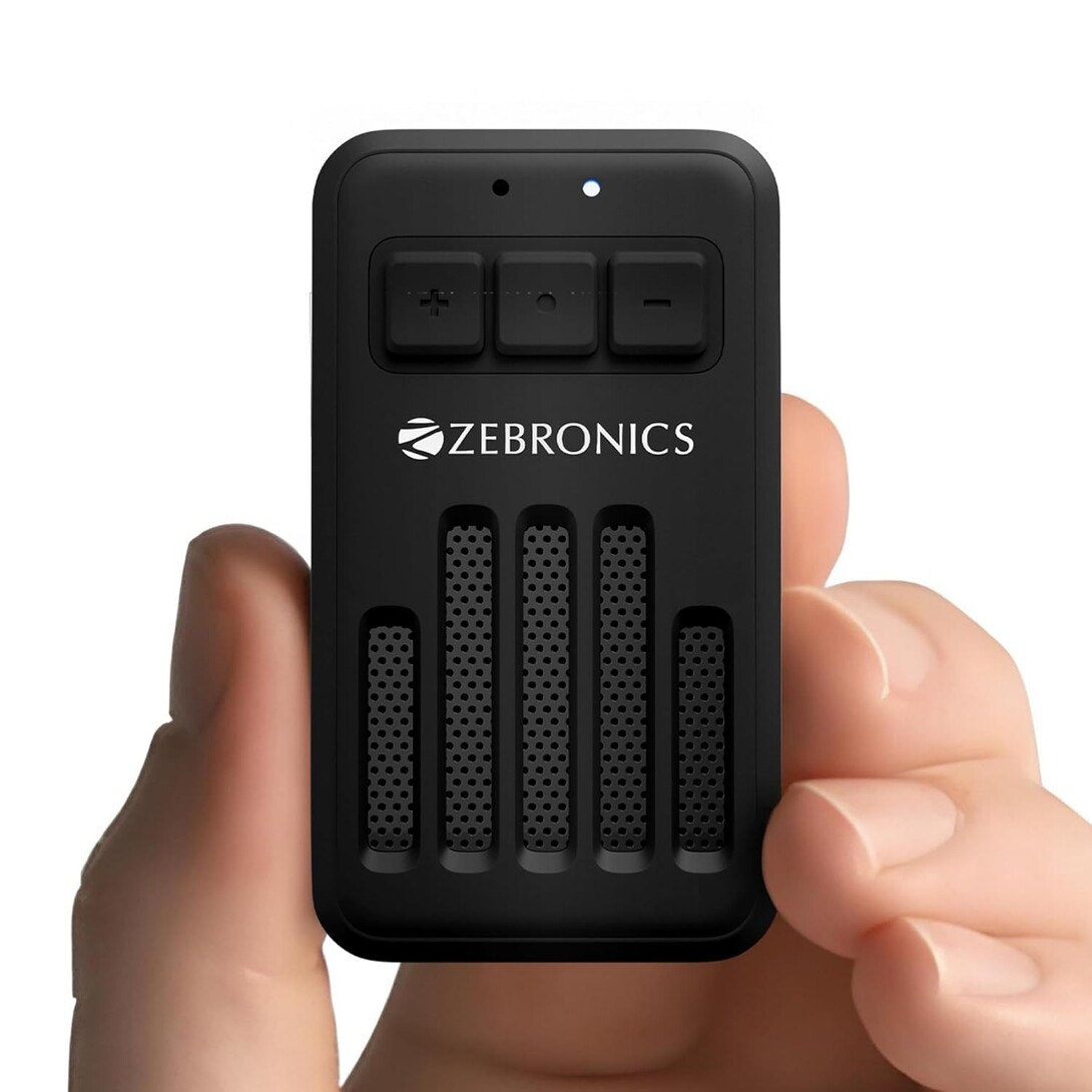 ZEBRONICS Clipper, 4 Watts, Wearable Bluetooth Speaker with Mic
