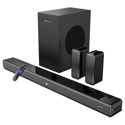 [Coupon + Axis CC EMI ] ZEBRONICS Juke BAR 9510WS PRO 5.1 Dolby Soundbar (600W, Wireless Sub & Rear Speakers, Bluetooth 5.1)