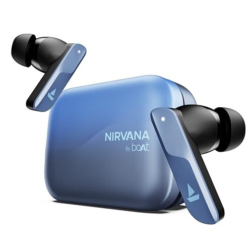 Boat Nirvana X TWS,Knowles Dual Drivers, Hi-Res Audio LDAC (Mist Blue)