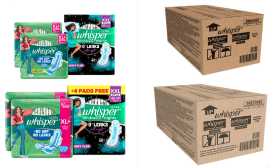 Sanitary Napkins min 50 % off