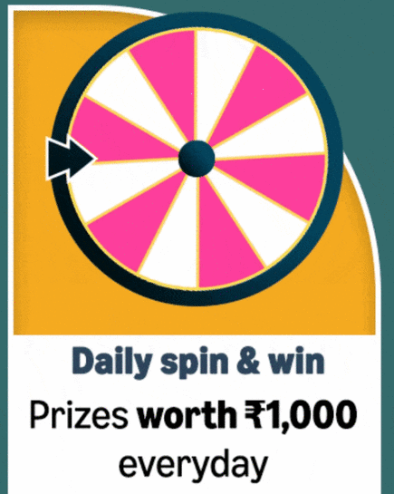 Spin and Win prizes