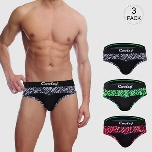 COOLZY Pack of 3 Printed Men Brief