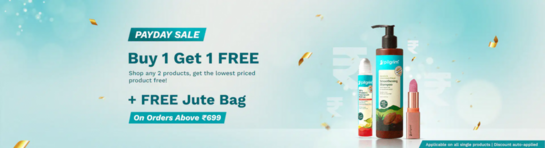 PAYDAY SALE - BUY 1 GET 1 FREE + Free Jute Bag on orders above 699