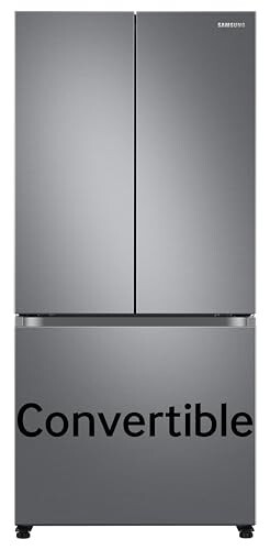Samsung 550 L, Convertible, Digital Inverter, Frost Free French Door Refrigerator (RF57A5032S9/TL, Silver, Refined Inox)