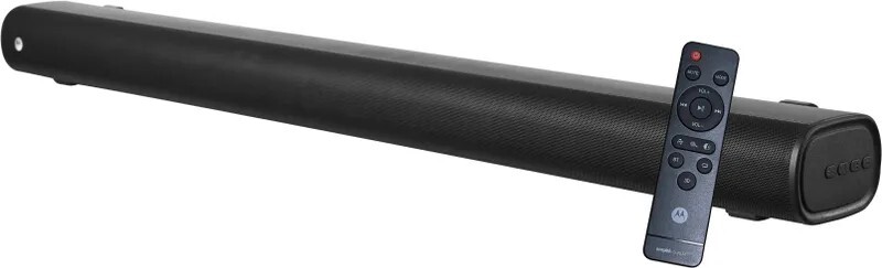 MOTOROLA AmphisoundX with HDMI Arc 100 W Bluetooth Soundbar (Metallic Grey, 2.0 Channel) [Supermoney Axis Card]