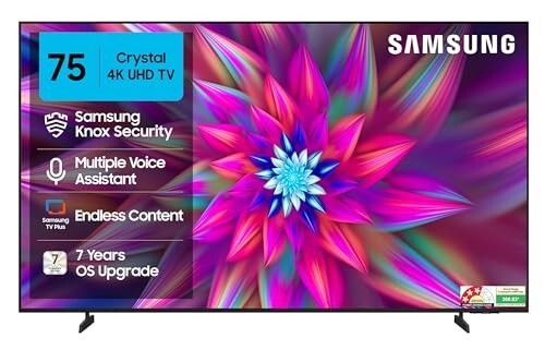 Samsung 189 cm (75 inches) Crystal 4K Ultra HD Smart LED TV