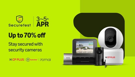Securefest  Up to 70% off  - Stay secured with security cameras