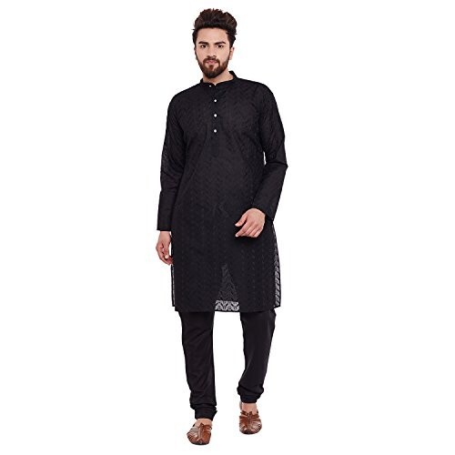 SOJANYA (Since 1958 Men’s Cotton Checkered Long Kurta