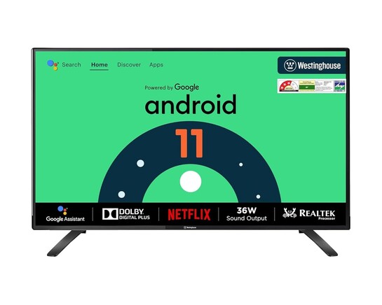 Westinghouse 80 cm (32 inches) W2 Series HD Ready Certified Android LED TV WH32HX41 (Black)