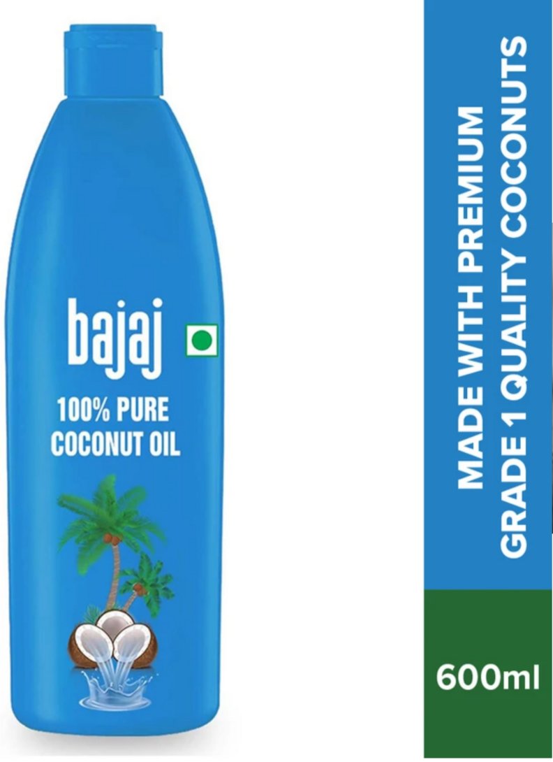 Flipkart Minutes - Bajaj 100% Pure Coconut Oil 600 ml (location specific)
