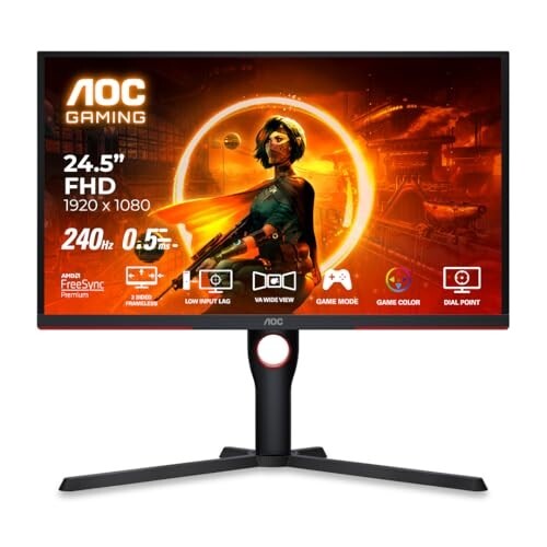 AOC 25G3ZM/BK 24.5" FHD Gaming Monitor