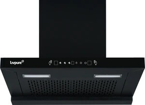 Livpure Evora-60 Auto Clean T-Shape Wall Mounted Black 1350 CMH Chimney
