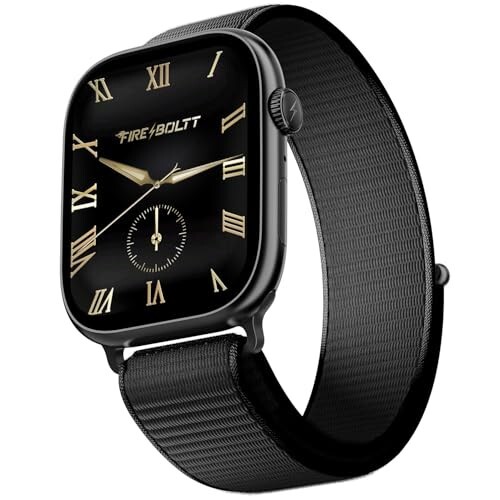 Fire-Boltt Ninja X Ring Smart Watch with 1.96” Always-On Display, Bluetooth Calling