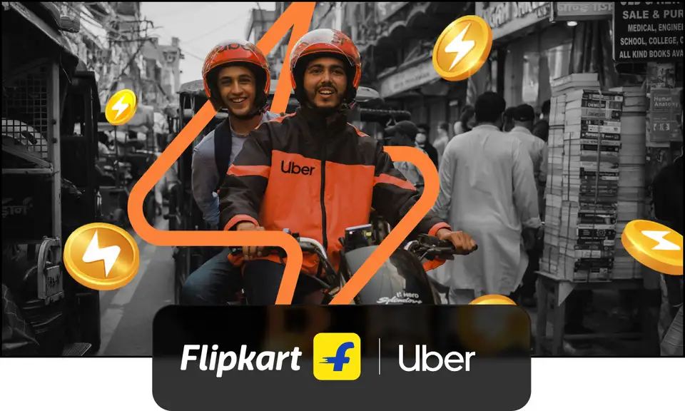 Flipkart × Uber - Get 4% supercoins back on every Rs. 100 ride spends + 100/150 supercoins on linking (read description)