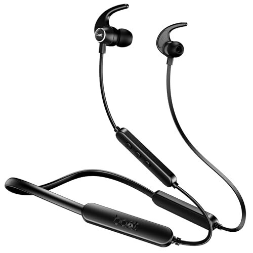 Boat Rockerz 255 Pro+ Bluetooth Neckband (Active Black)