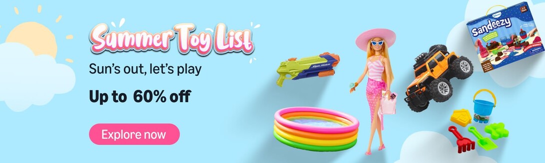 Amazon - Summer Toy List - Up To 60% Off  + Up To 7.5% Instant discount
