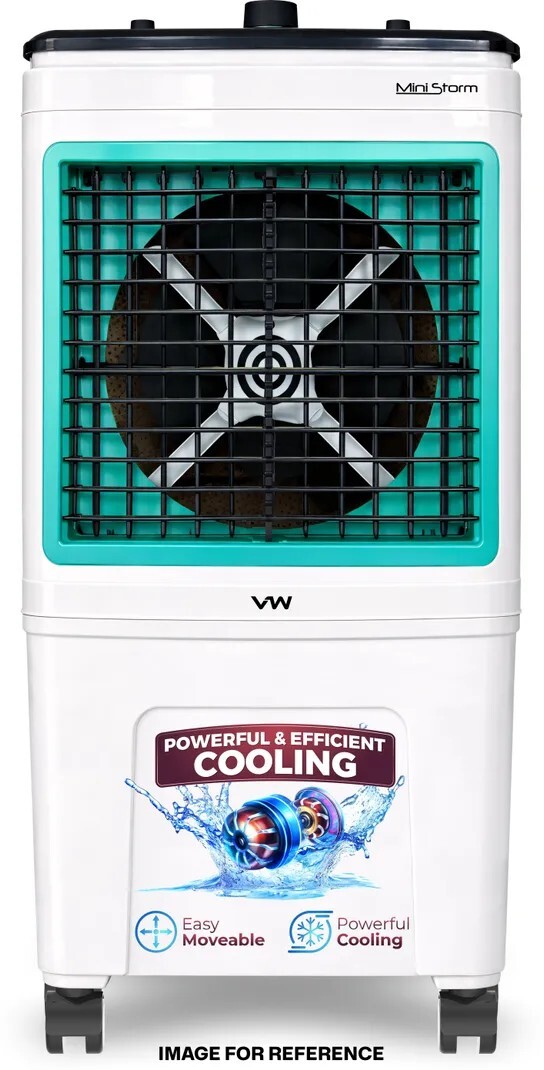 VW 50 L Room/Personal Air Cooler With Bacteria Free Cooling Pad Technology (White, MiniStorm 50)