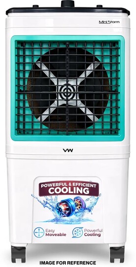 VW 50 L Room/Personal Air Cooler With Bacteria Free Cooling Pad Technology (White, MiniStorm 50)