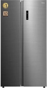 Midea 563 L Frost Free Side by Side Refrigerator (BRU Steel, MDRS710FGF46)