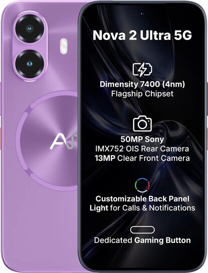 (Upcoming) Ai+ Nova 2 Ultra 5G (Purple, 128 GB) (6 GB RAM) Sale 17th April