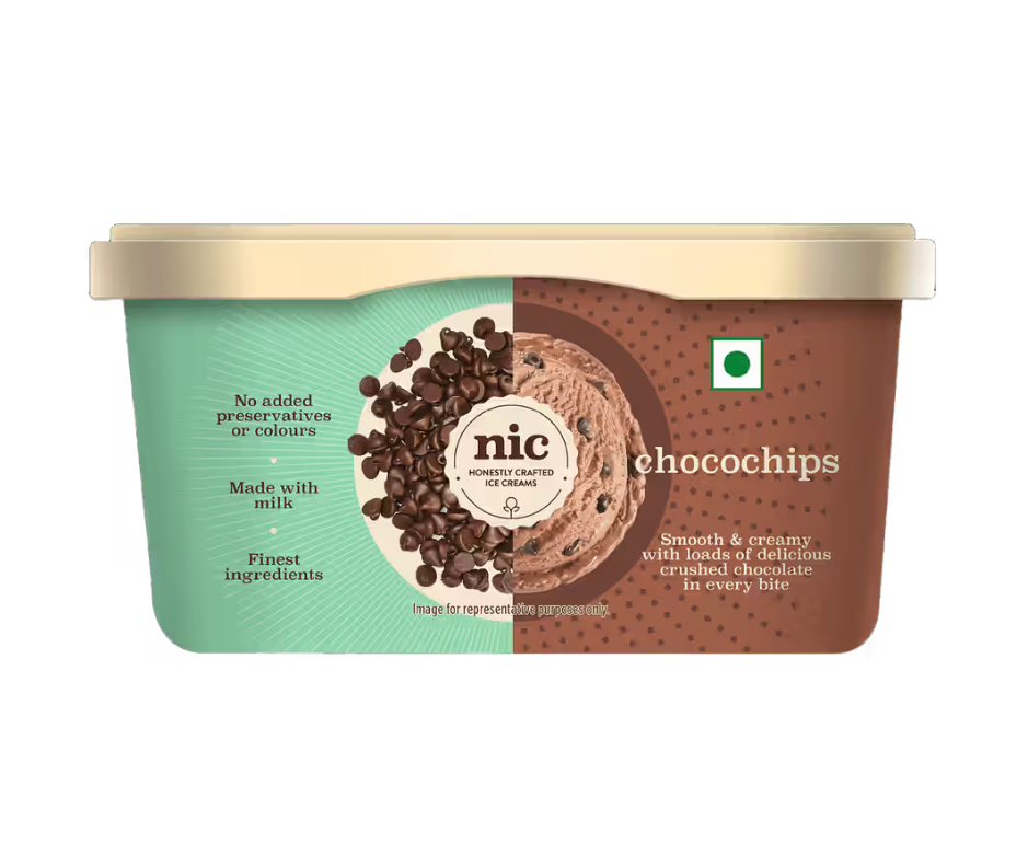 Instamart : NIC Ice Cream Chocochips Ice Cream Tub 500 ml