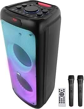 ZEBRONICS 120 Watts Party Speaker with 2 Wireless Mic (Thump 700 Black)