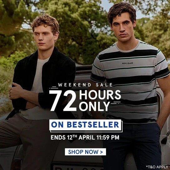 Pepejeans - Weekend Sale 72 Hours Only upto 65% off 