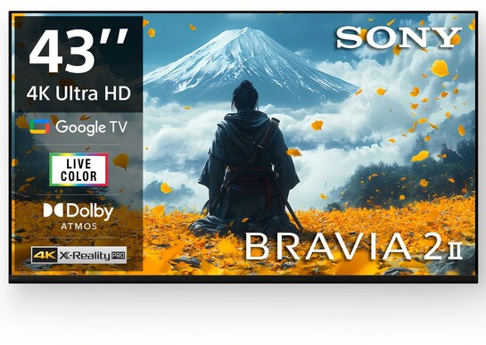 Sony BRAVIA 2 II 108 cm (43 inch) Ultra HD (4K) LED Smart Google TV (K-43S22BM2)