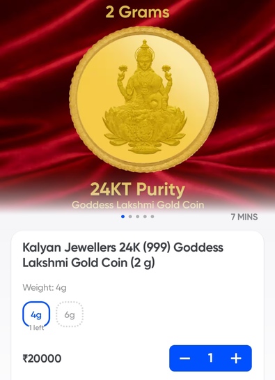  KALYAN GOLD COIN 5000/ GRAM 