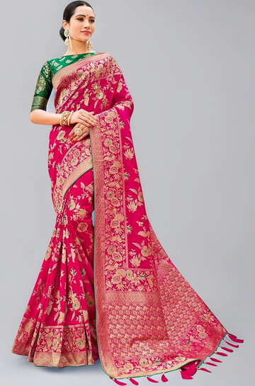 Monjolika Banarasi Silk Saree