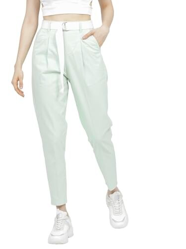 Tokyo Talkies Women's Straight Casual Pants