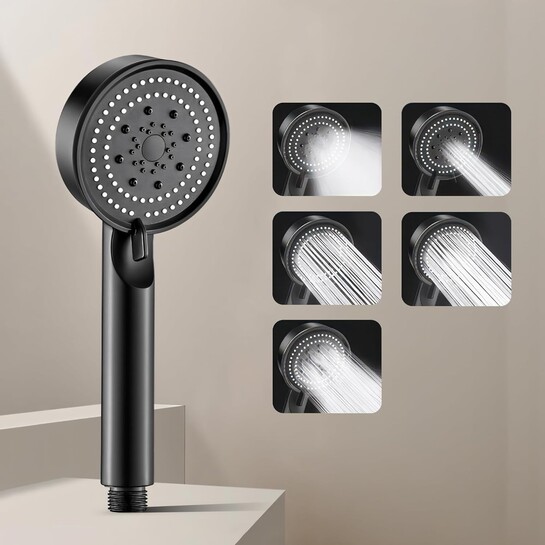 5 Mode Hand Held Shower Head For Bathroom