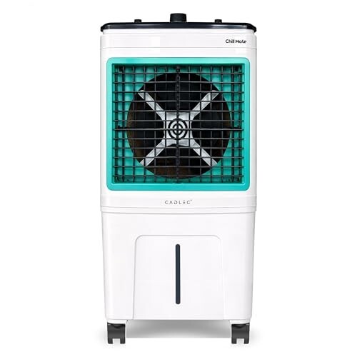 Cadlec ChillMate 50L Desert Air Cooler For Home, High Speed Fan with Powerful Air Throw, Inverter Compatible, Anti-Bacteria Honeycomb Pad, Ice Chamber with Glass Top, 3 Year Warranty | White