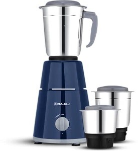 BAJAJ GX 1 500 W Mixer Grinder (410570 | 3 Jars | Blue)