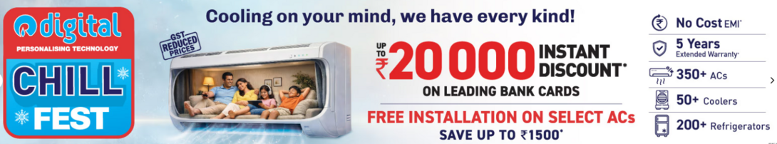 Reliance Digital Discount Days Sale is Live! Top 10 Deals on Macbooks, iPhones, OnePlus, Samsung TV, HP Laptops & more