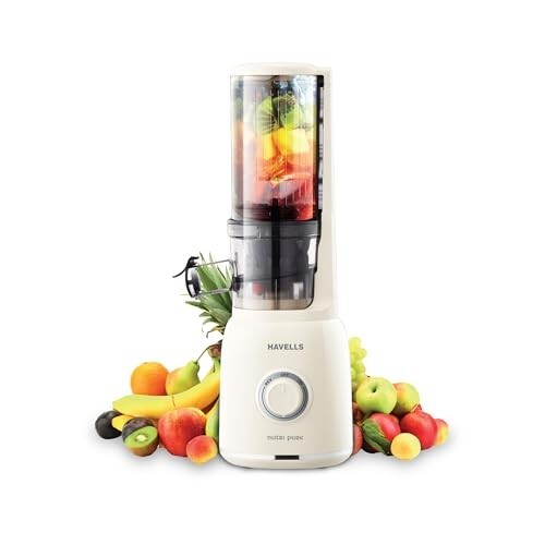 [Coupon + Axis/HDFC EMI] Havells Nutri Pure Cold Press Juicer (105W, 40RPM)