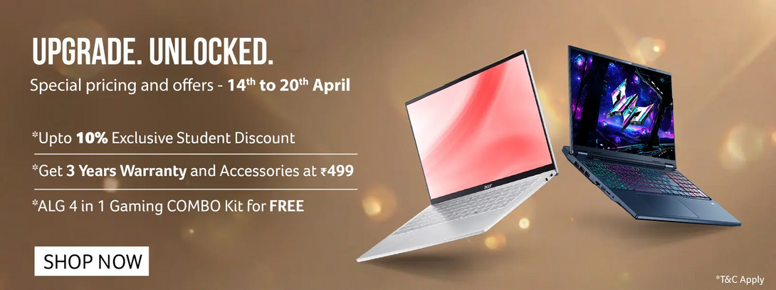 Acer Special Pricing Offers (14th-20th April) - Up to 10% Exclusive Student Discount 