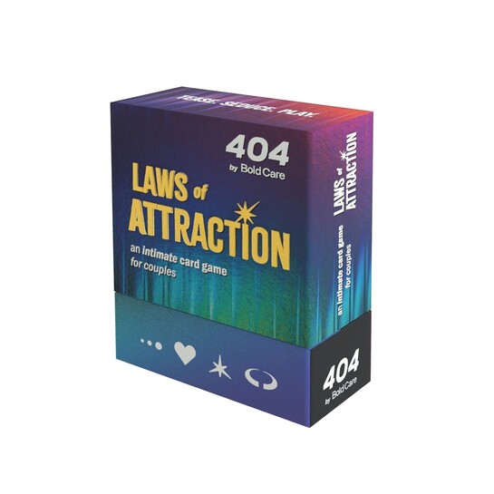 Bold Care Laws Of Attraction - An Intimate Card Game For Couples | 75 Cards