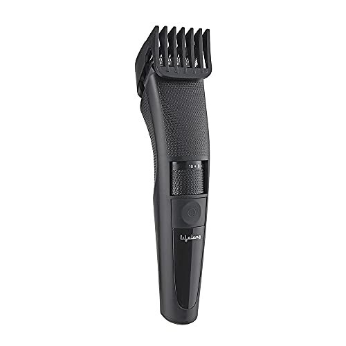 Lifelong Beard Trimmer for Men | Quick Charge (2 Hours) | Runtime: 60 Mins (LLPCM07) - Black
