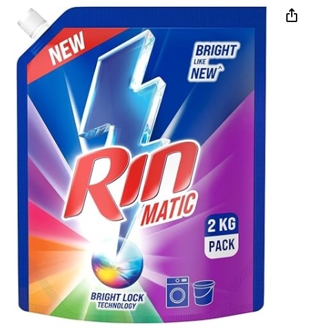 Rin Advanced Detergent Powder with Brightness Technology