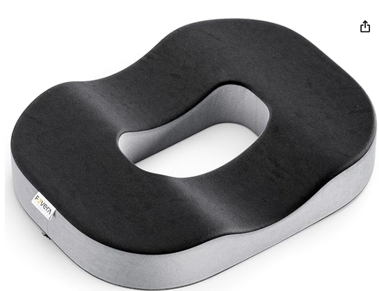 FOVERA Orthopedic Donut Seat Cushion for Tailbone Pain Relief
