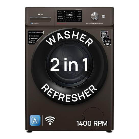 IFB 9 Kg 5 Star, DeepClean® Technology, AI Powered, WiFi, Fully Automatic Front Load Washing Machine