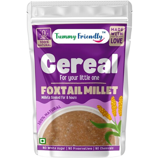 TummyFriendly Foods Foxtail Millet, Little Millet & Kodo Cereal for baby Toddler kids 2 year old (100g, FoxtailMillet)