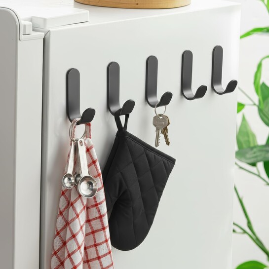 5 Pack Self Adhesive Wall Hooks for Hanging 