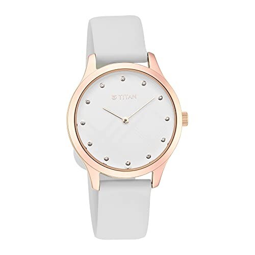 Titan Athleisure White Dial Analog Rubber Strap Watch
