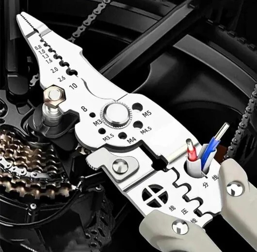 Jiqop Multifunctional Wire Stripper Crimper Cable Cutter + Handling chargers