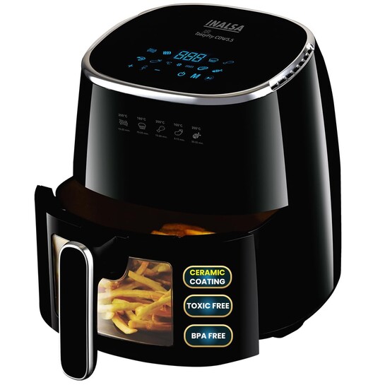 INALSA Non-Toxic Ceramic Coated Air fryer 5.5 L 