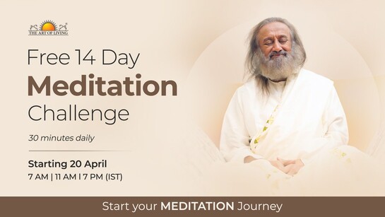 FREE 14 DAY Online Meditation offered by ART OF LIVING - 20th April - 3rd May
